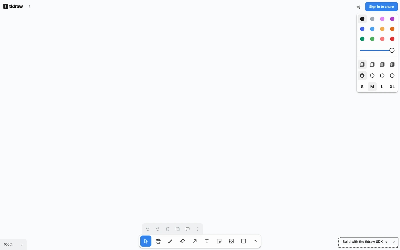 tldraw homepage