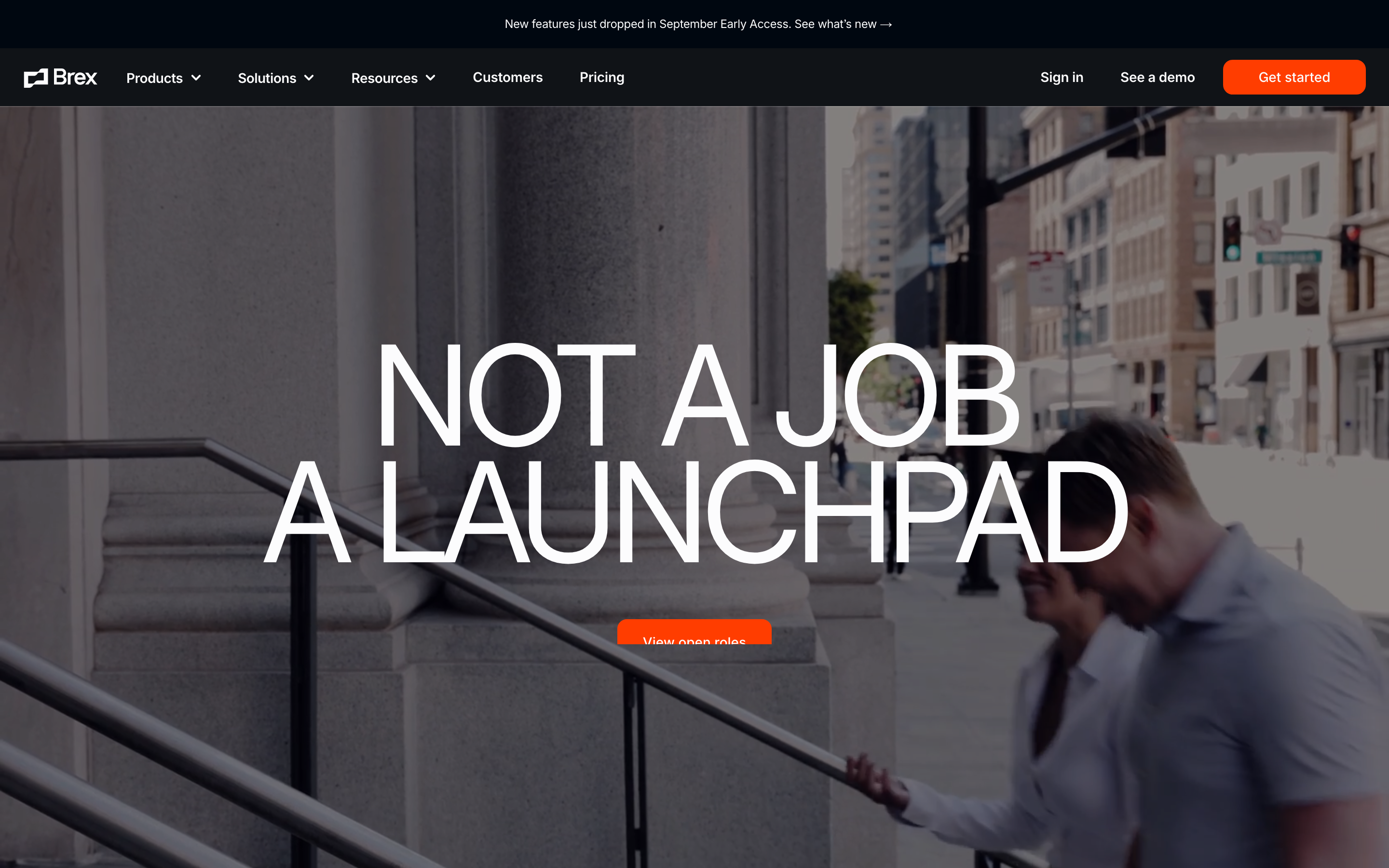 Brex careers page