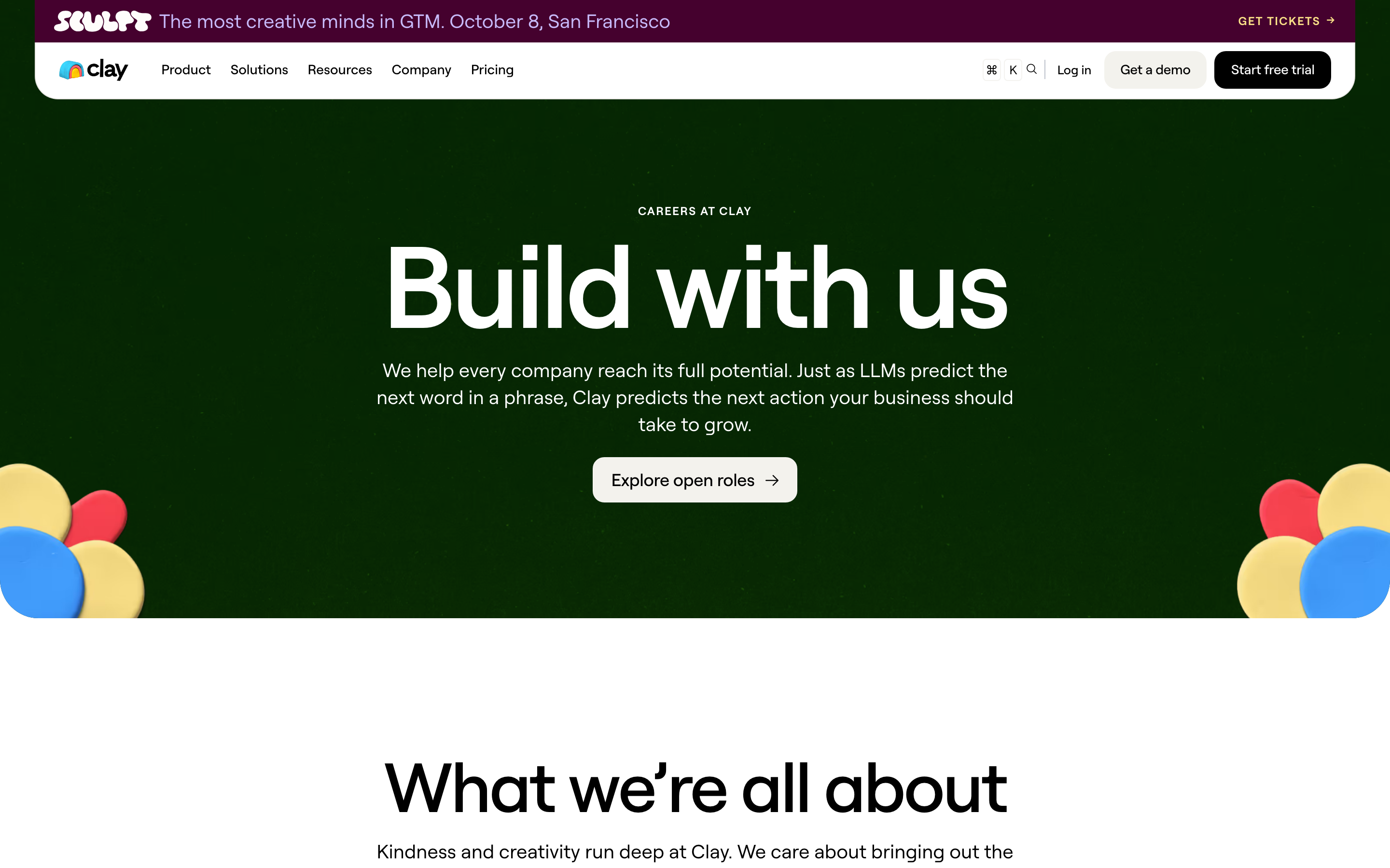 Clay GTM careers page