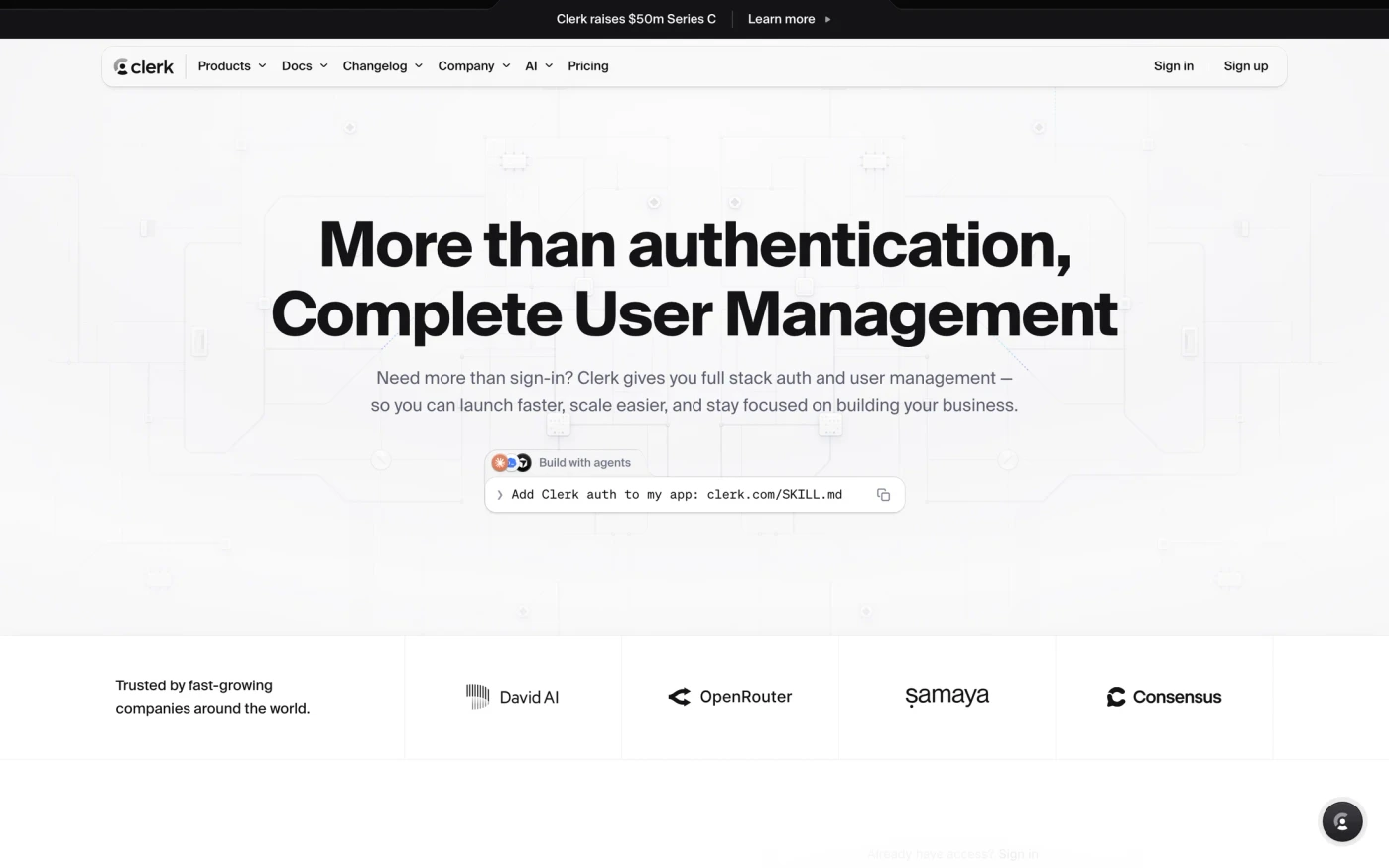 Clerk website