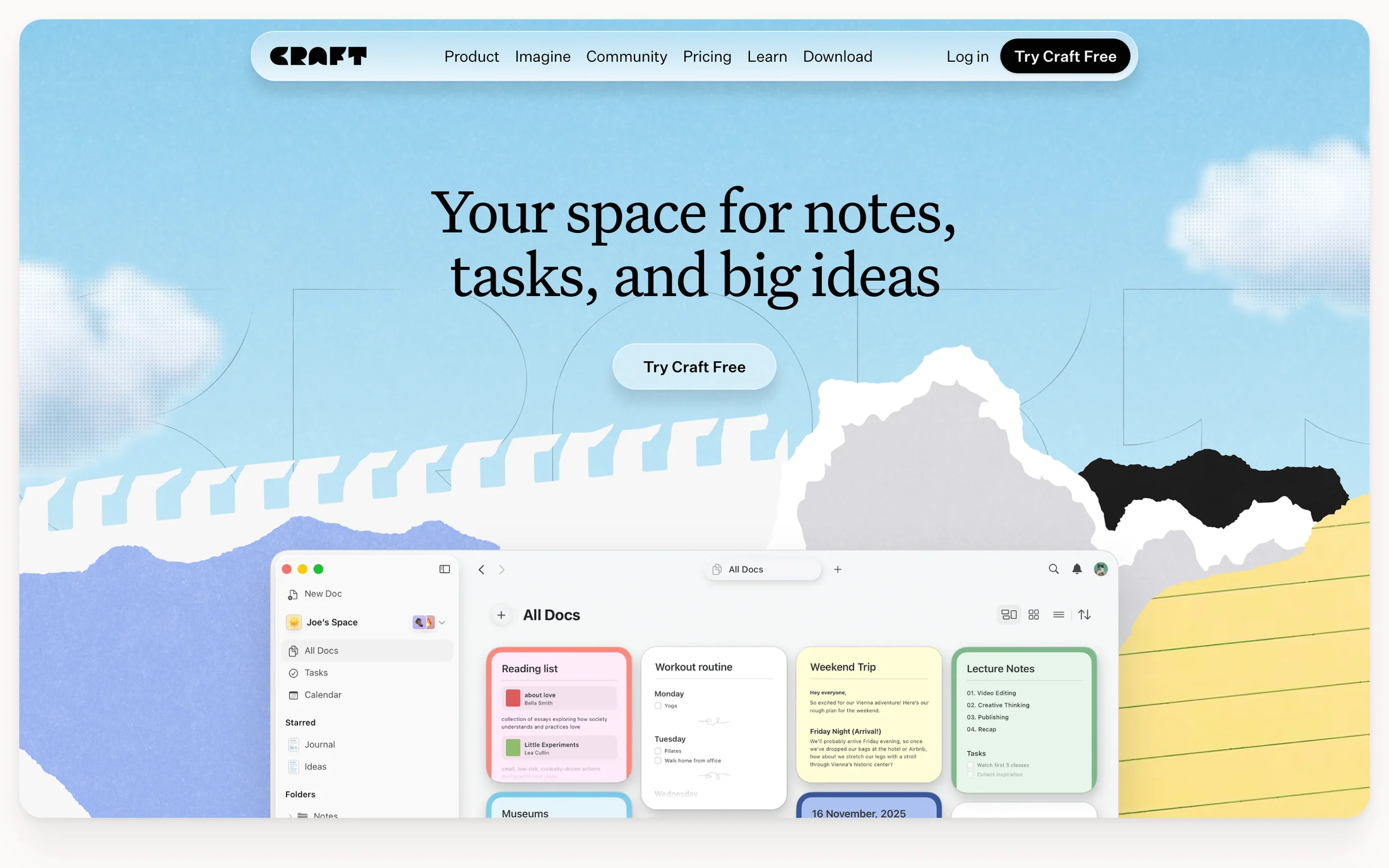 Craft website color scheme