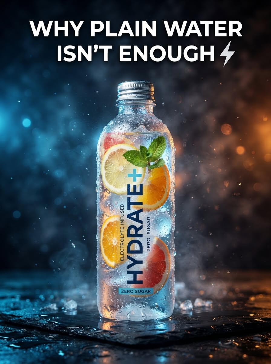 Instagram post: Flavored bottle challenges plain-water assumption