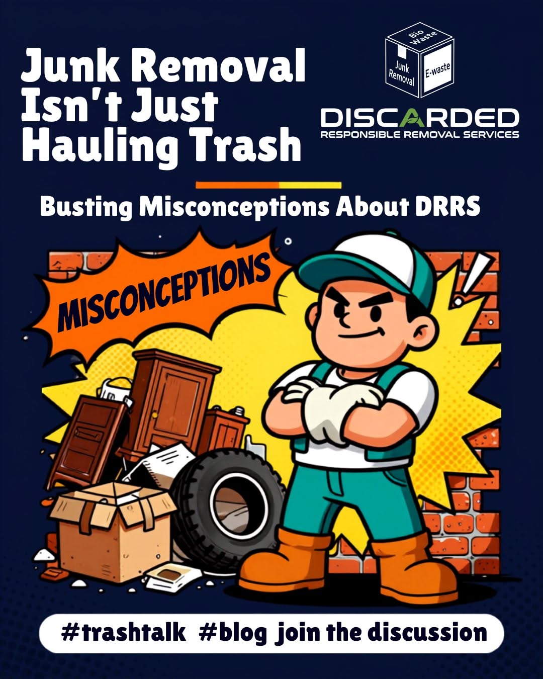 Instagram post: Comic-style misconceptions concept