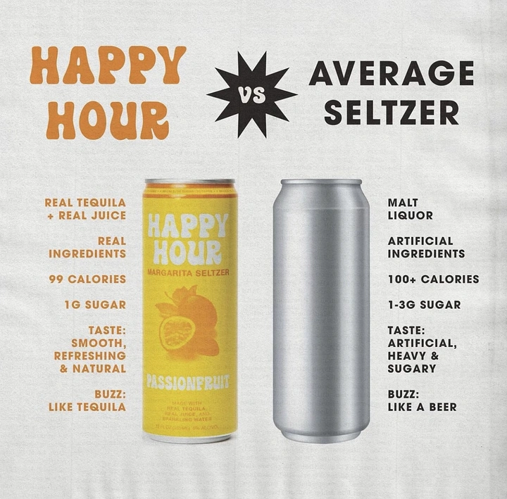 Bars & Pubs creative ad: Split-screen seltzer comparison is memorable