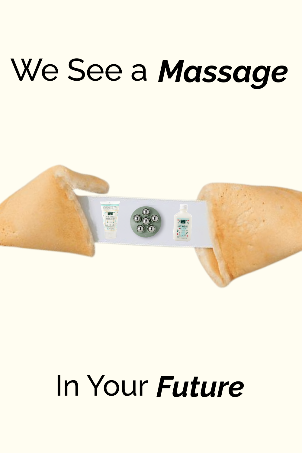Story: Fortune cookie reveals massage products, witty copy