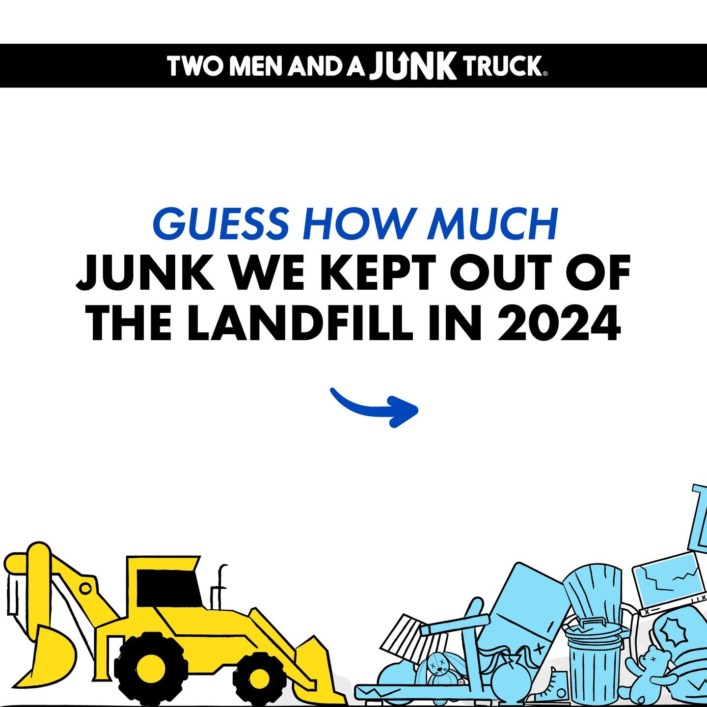 Instagram post: Interactive landfill-impact guessing hook