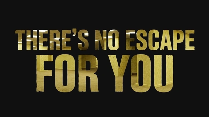 Escape Rooms creative ad: Witty threat copy with bold typography