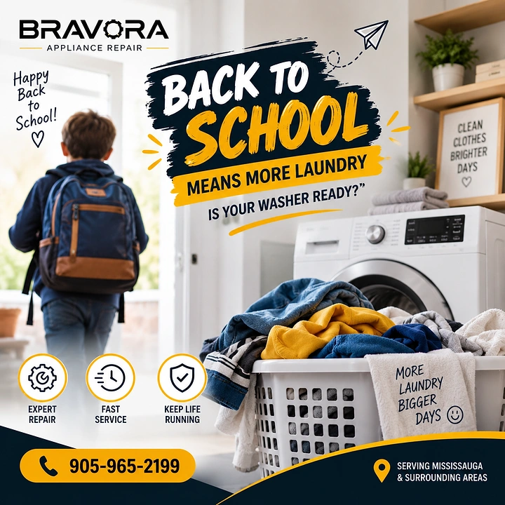 Appliance Repair creative ad: Back-to-school laundry campaign idea