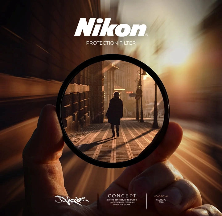 Photography creative ad: Filter clarifies motion blur: product-benefit visual