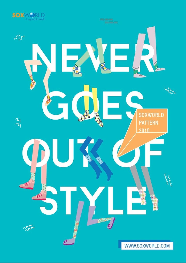 Socks Brands creative ad: Fashion socks meet timeless-style slogan