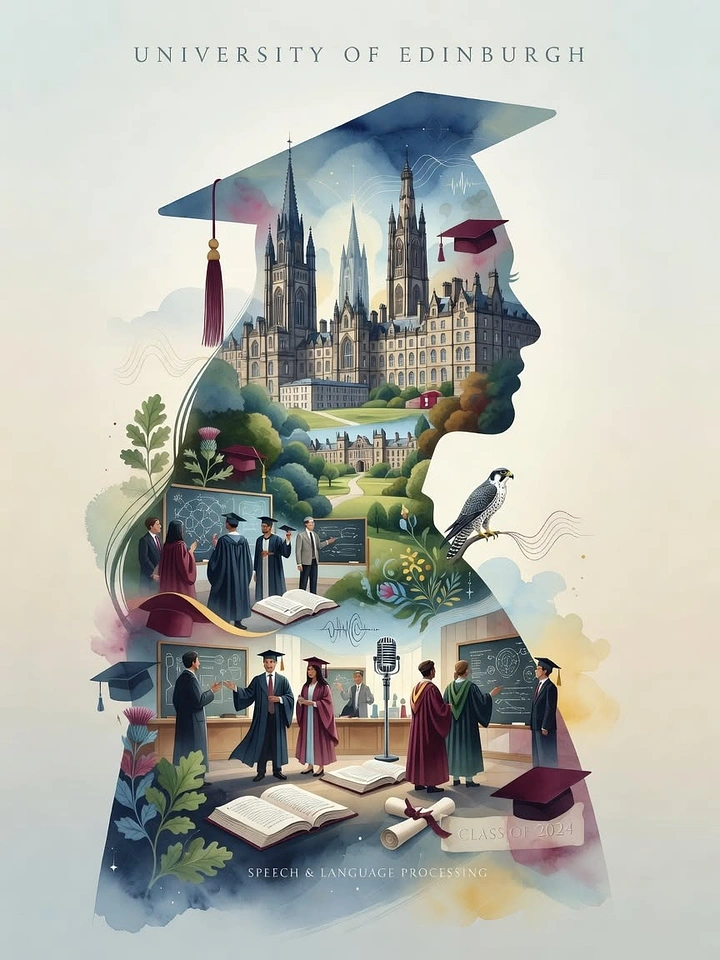 Universities & Colleges creative ad: Campus scenes form memorable student silhouette