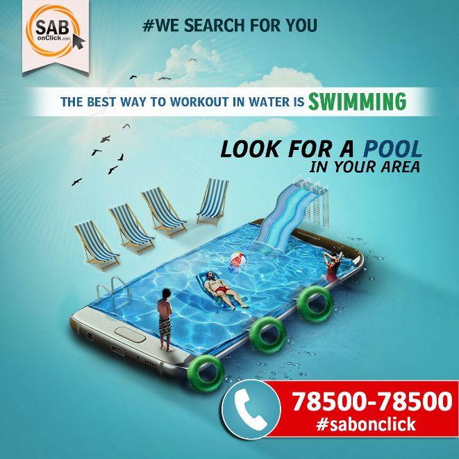 Instagram post: Pool search metaphor with strong composition