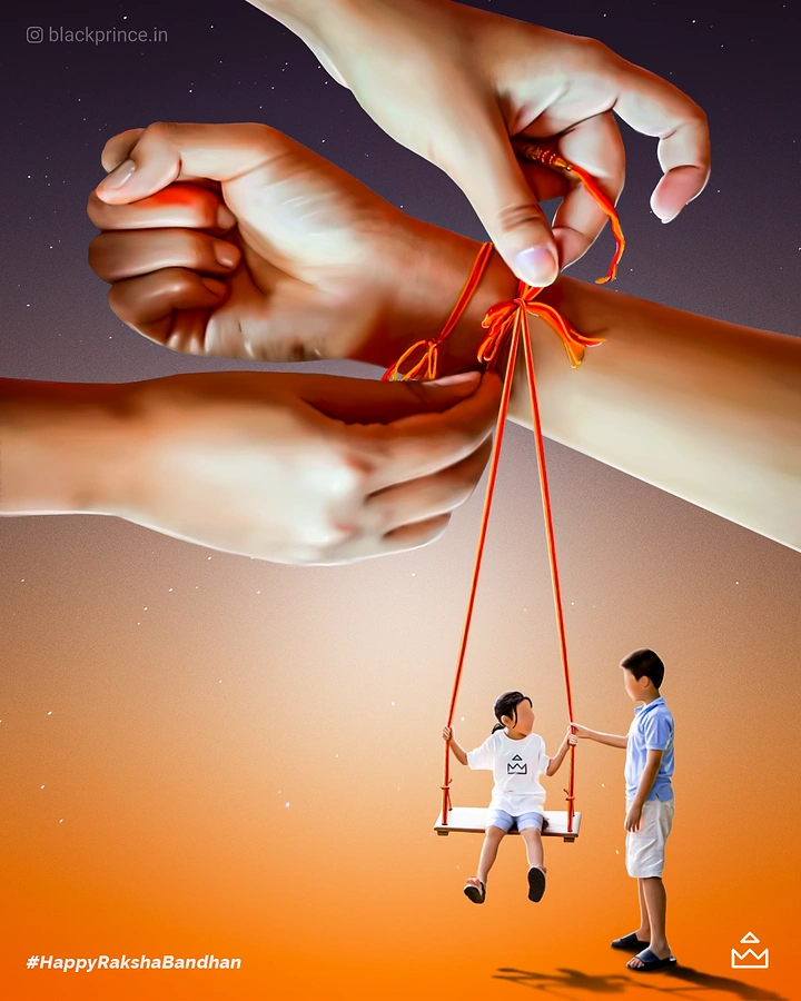 Raksha Bandhan creative ad: Rakhi thread becomes children's swing