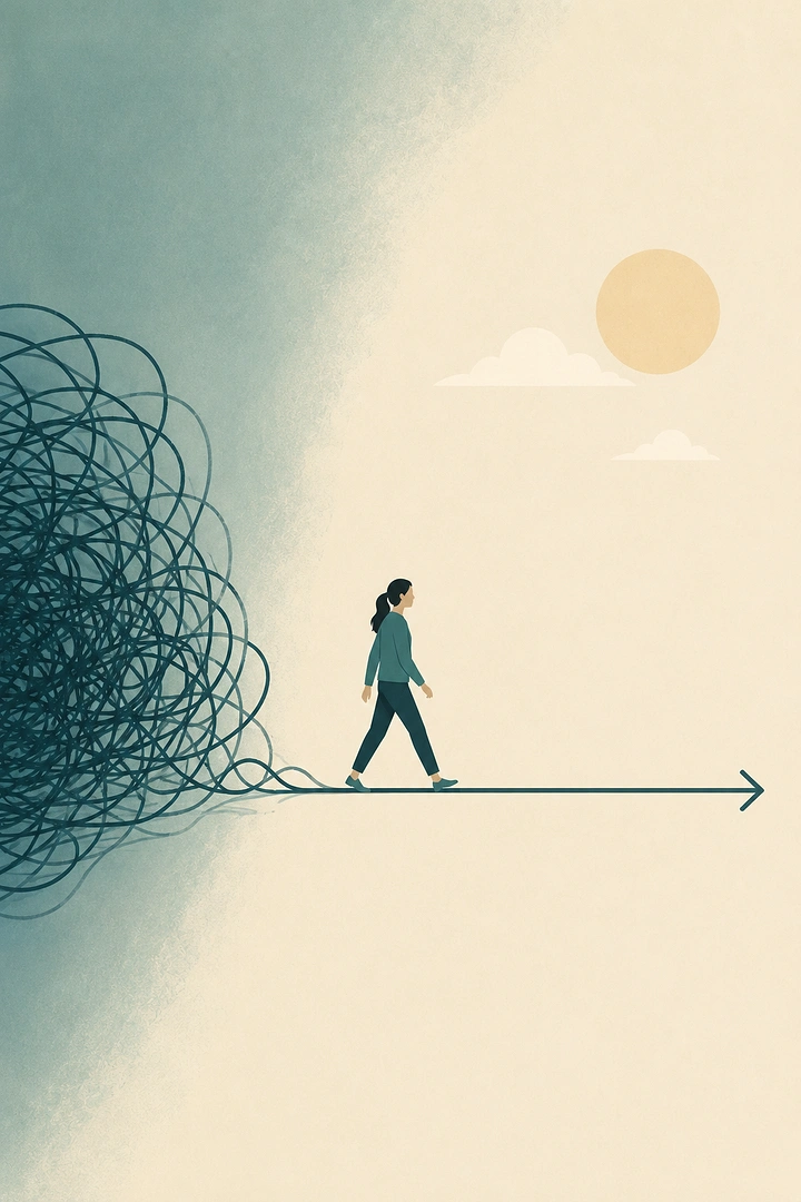 Therapists & Counsellors creative ad: Walking away from mental clutter