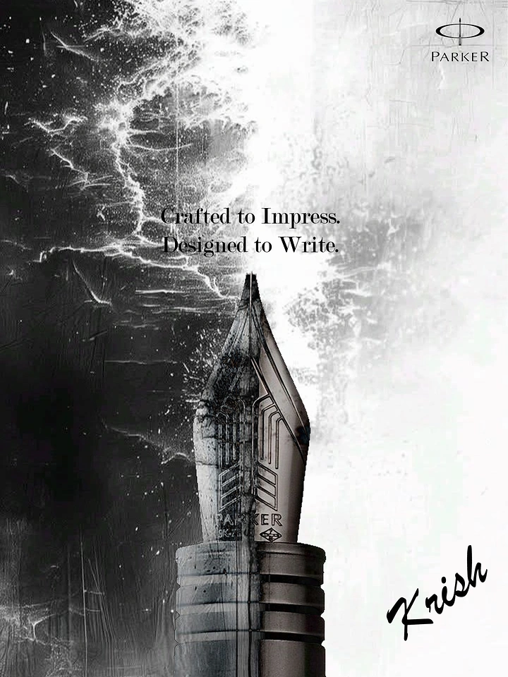 Pens & Writing Instruments creative ad: Pen nib becomes striking architecture