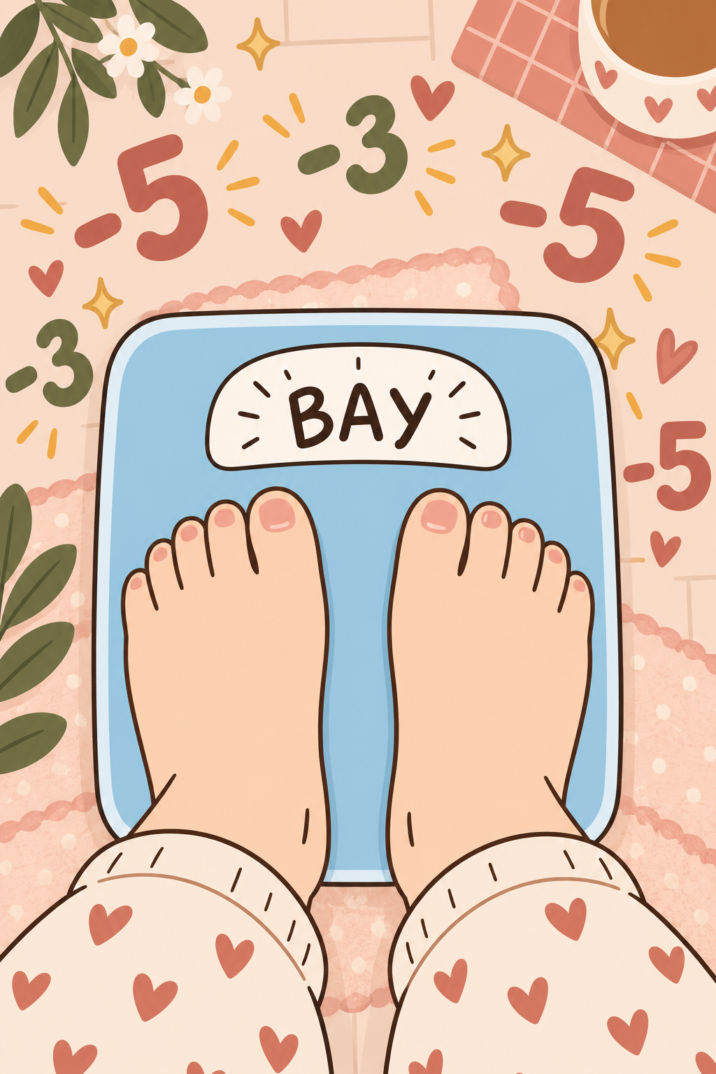 Story: Baby-step scale weight-loss metaphor