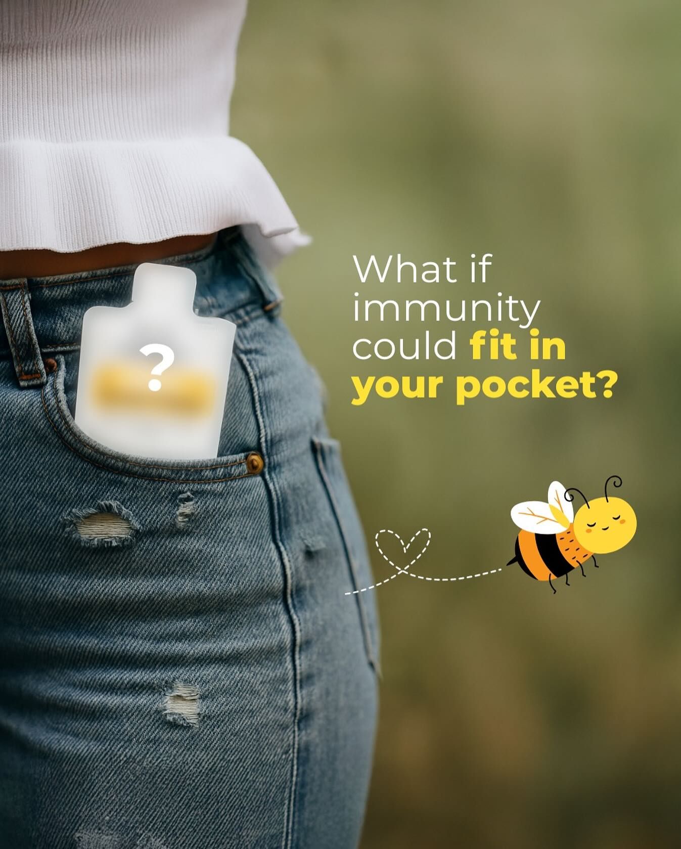 Instagram post: Immunity cleverly framed as pocketable