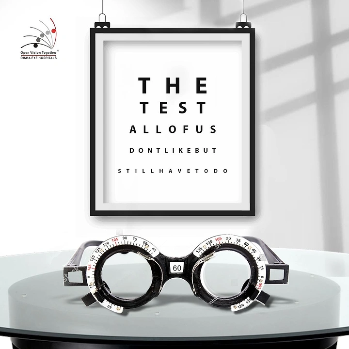 Opticians & Eye Care creative ad: Eye chart spells relatable eye-test copy