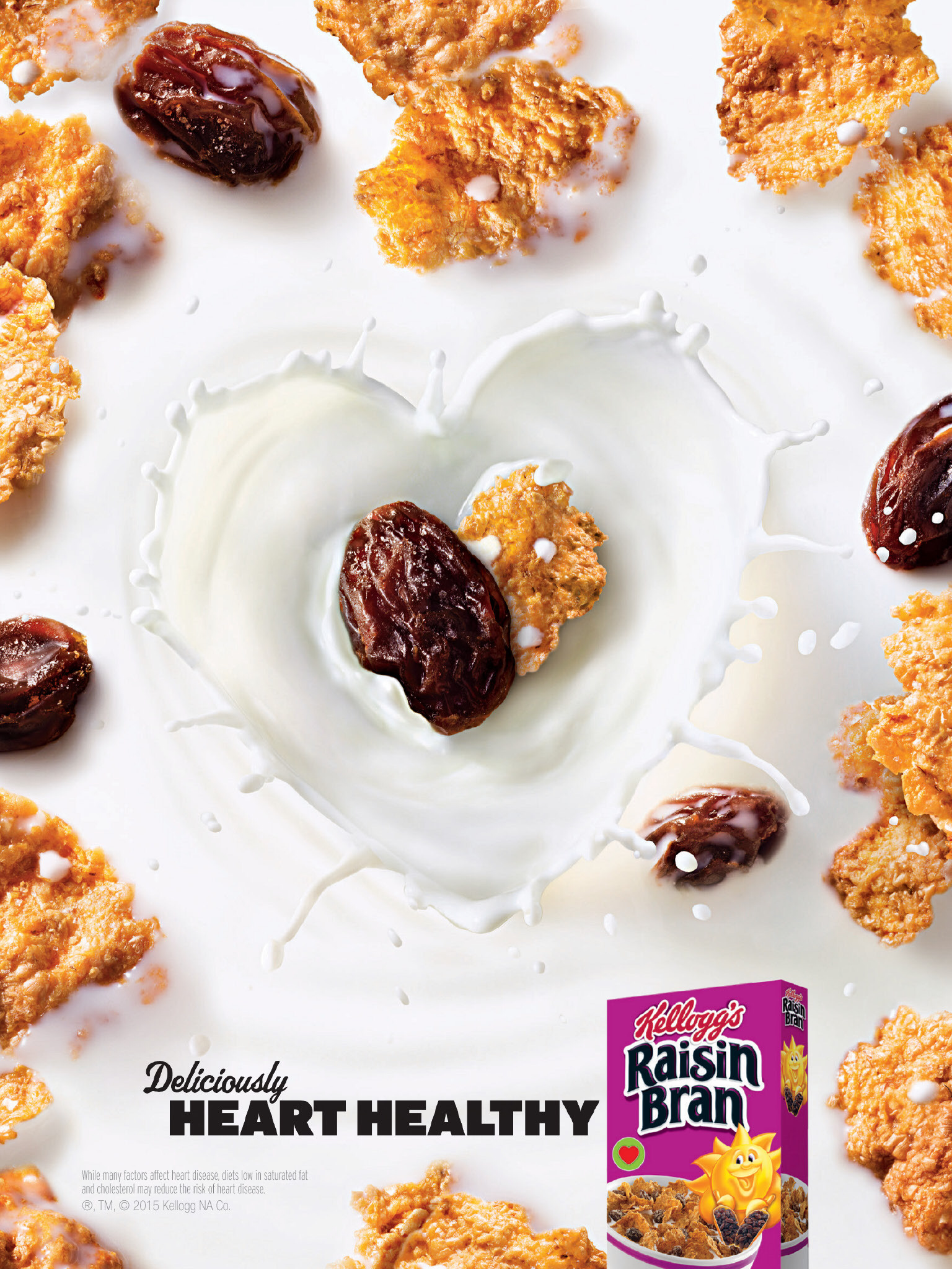 Instagram post: Raisin Bran ingredients form milk composition