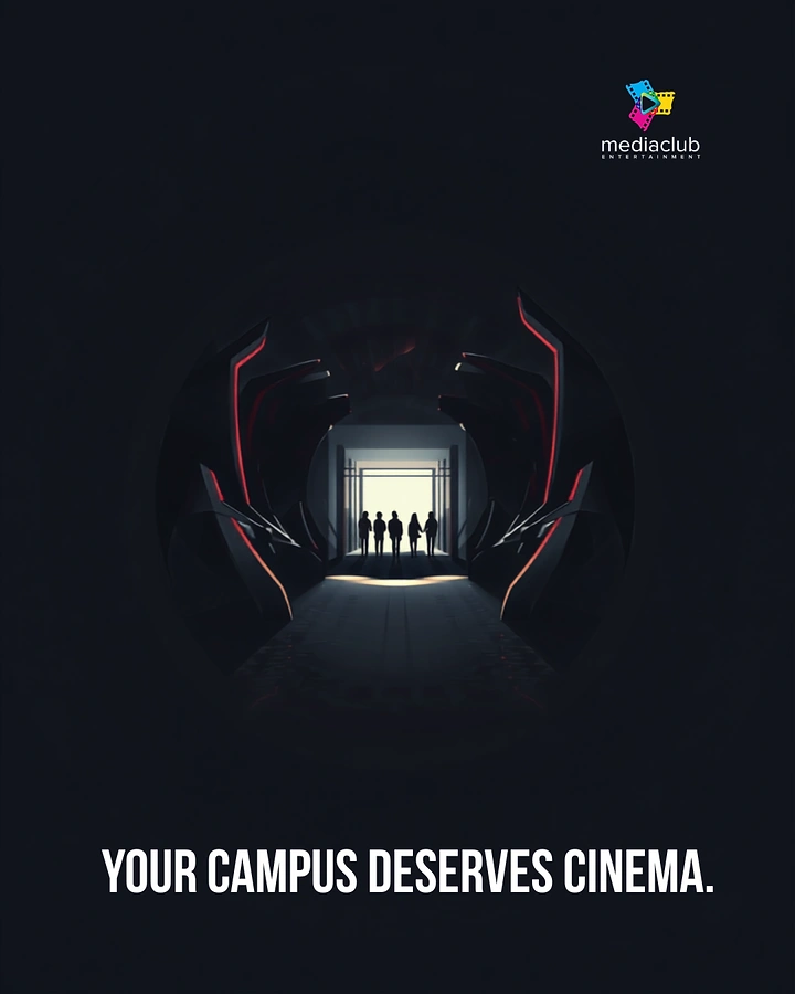 Universities & Colleges creative ad: Cinematic tunnel makes campus promise memorable
