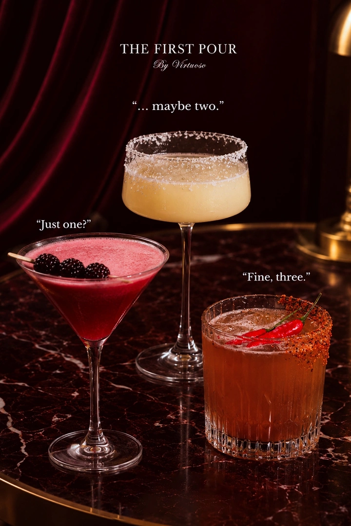 Bars & Pubs creative ad: Escalating cocktail count creates a witty sequence