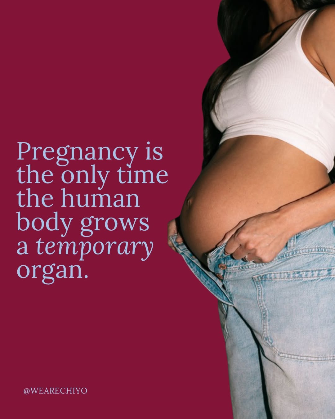 Instagram post: Witty 'temporary organ' fact, bold layout, slide 1