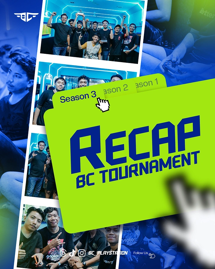 Gaming & Esports creative ad: Season tabs with cursor click recap