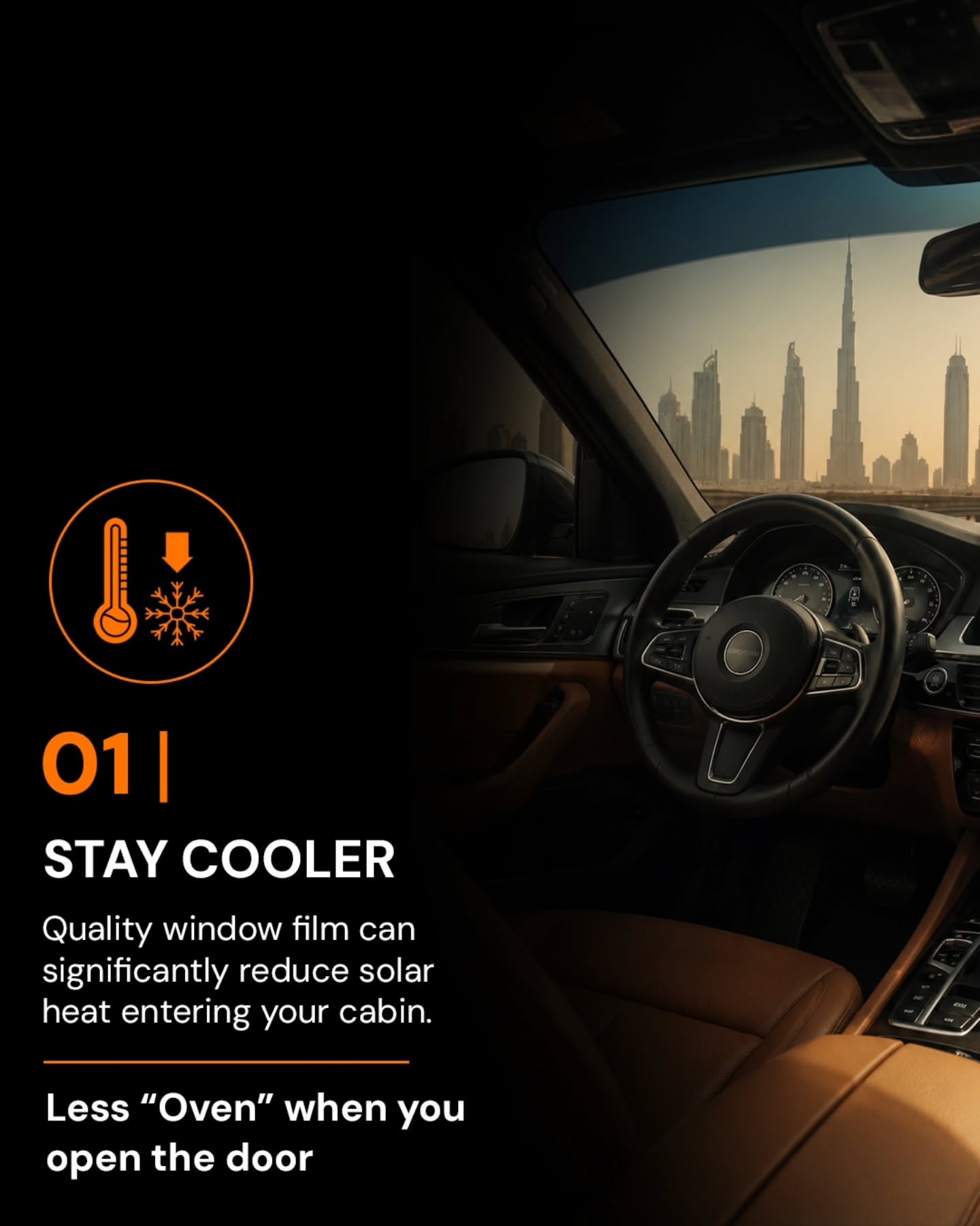 Instagram post: Witty Dubai heat positioning concept, slide 2