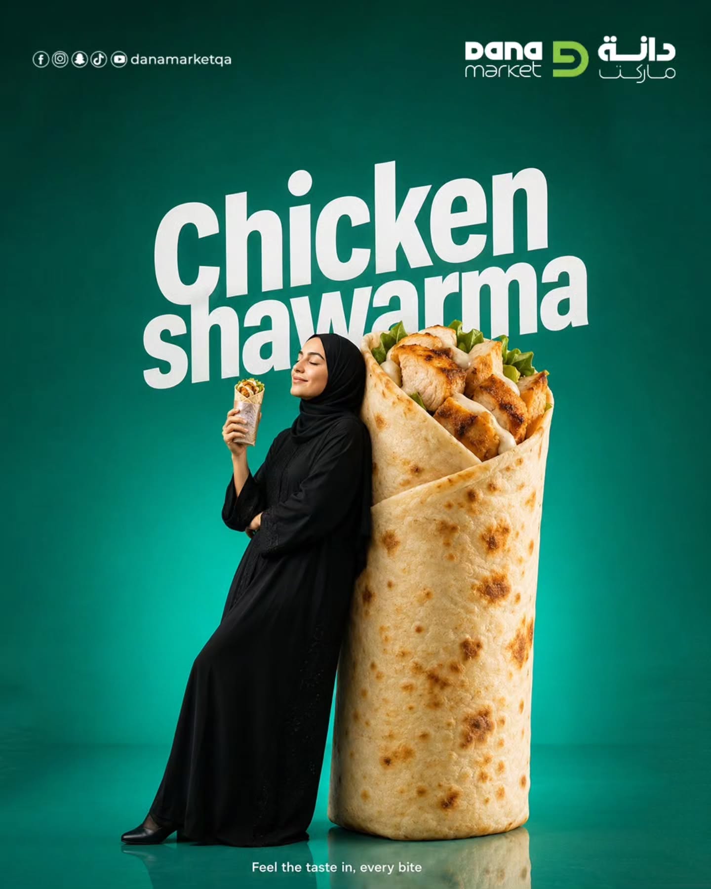 Instagram post: Oversized shawarma creates memorable scale, slide 2