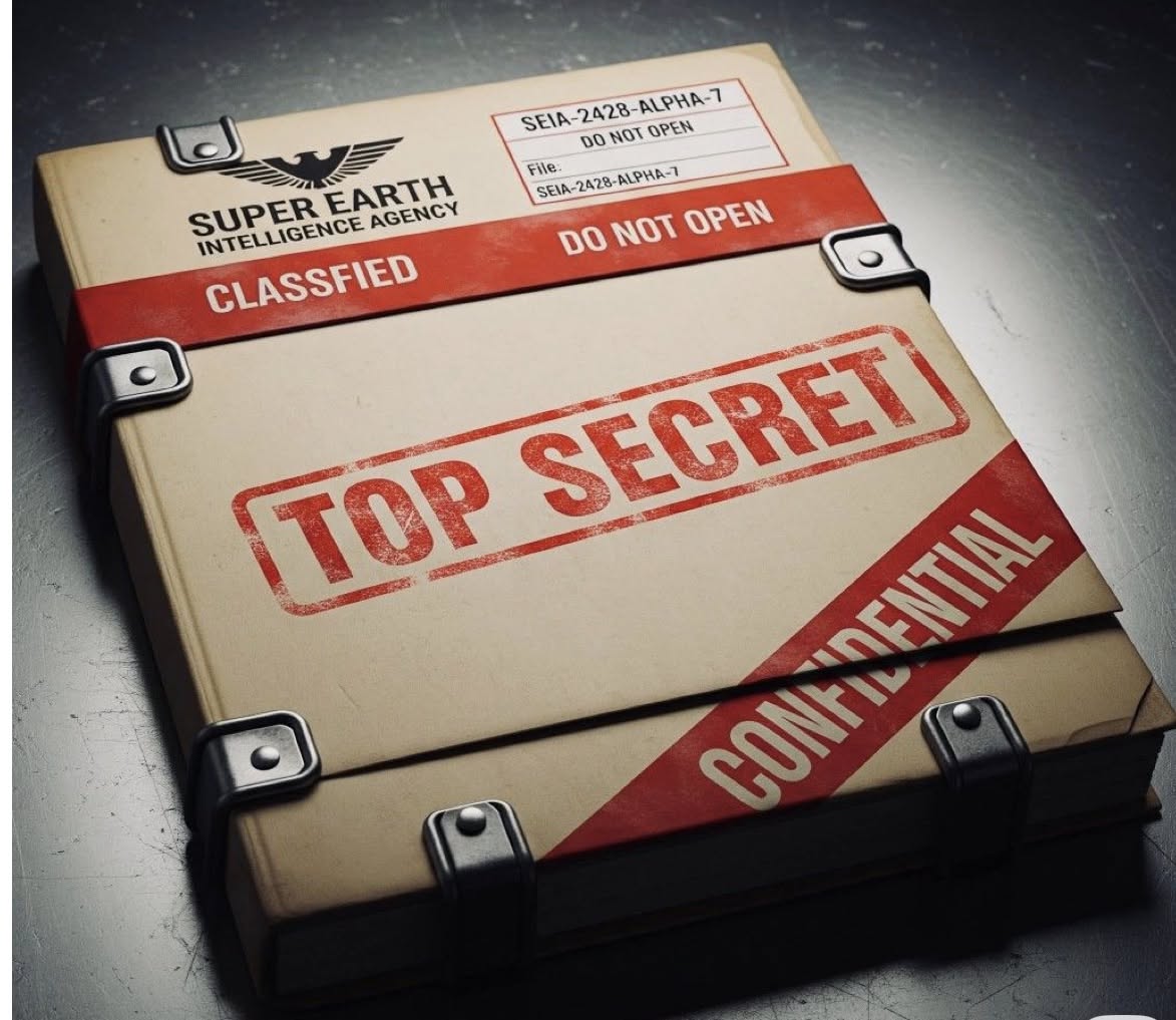 Banner: Classified dossier treatment fits puzzle experience