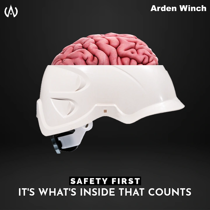 Helmets & Riding Gear creative ad: Brain inside helmet visual metaphor
