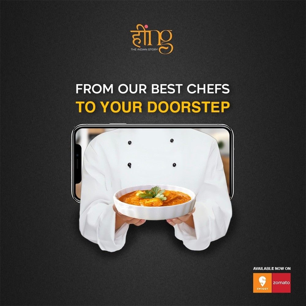 Instagram post: Chef hands dish out of phone screen