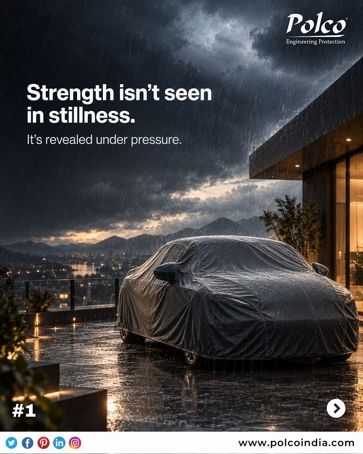 Window Tinting & Car Wraps creative ad: Storm protection metaphor for durability