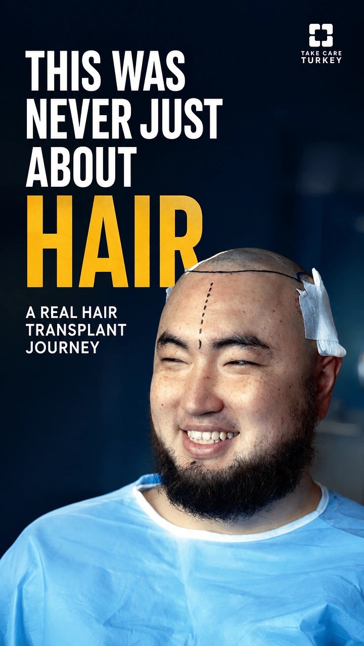 Hair Transplant & Hair Clinics creative ad: Bold 'never just about hair' emotional copy