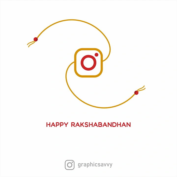 Raksha Bandhan creative ad: Instagram logo turned into rakhi