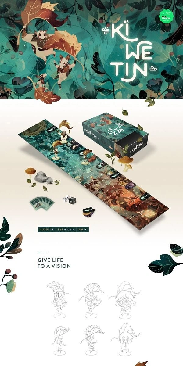 Board Games & Game Cafes creative ad: Board game staged as fantasy ecosystem