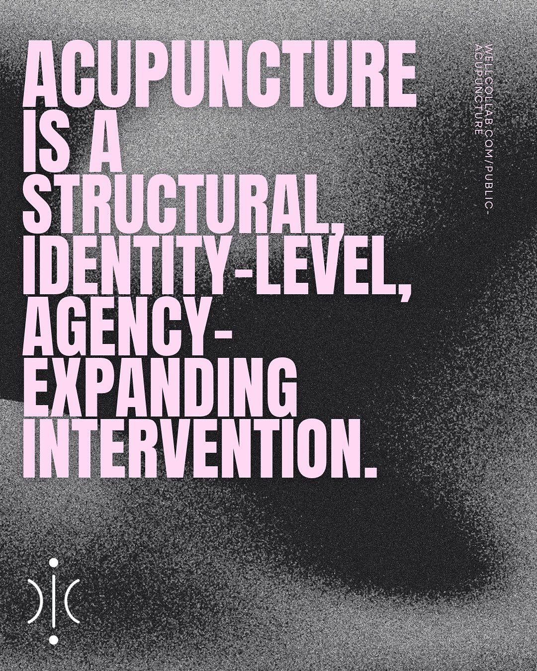 Instagram post: Bold identity-level positioning and typography