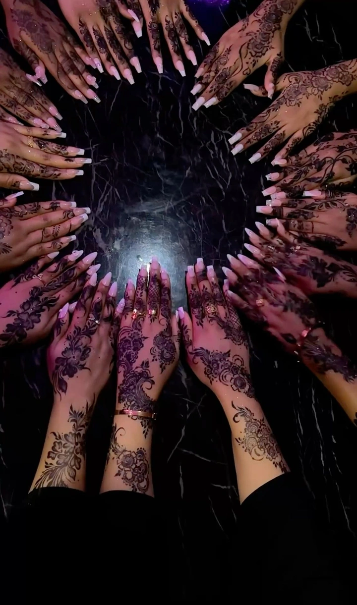 Mehndi & Henna Artists creative ad: Radial hands create striking visual metaphor
