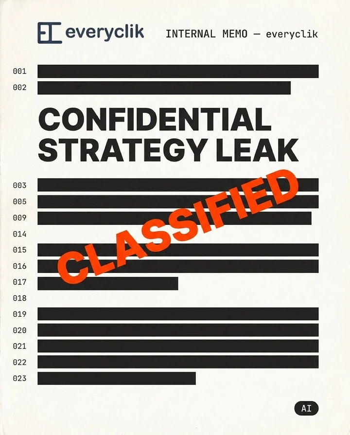 Cybersecurity Companies creative ad: Leaked memo turned into campaign device