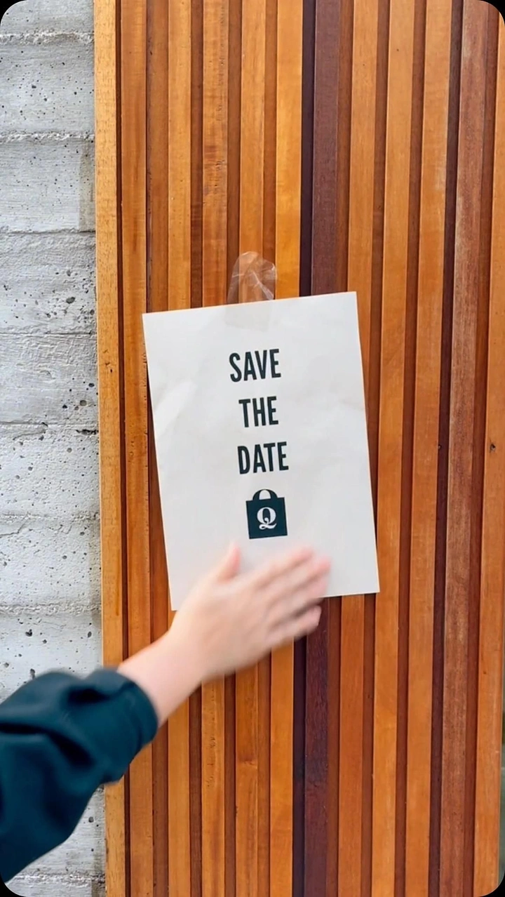 Banquet Halls & Venues creative ad: Save-the-date note pinned on door