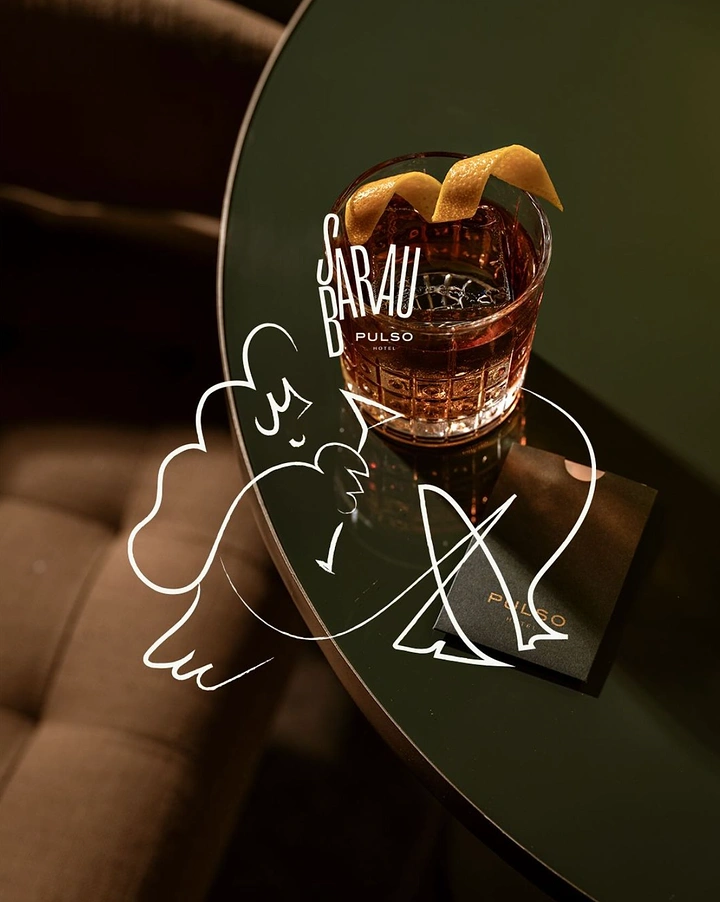 Bars & Pubs creative ad: Cocktail transformed into beach sandal