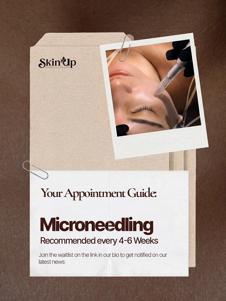 Skin & Cosmetic Clinics creative ad: Appointment guide styled as paper folder