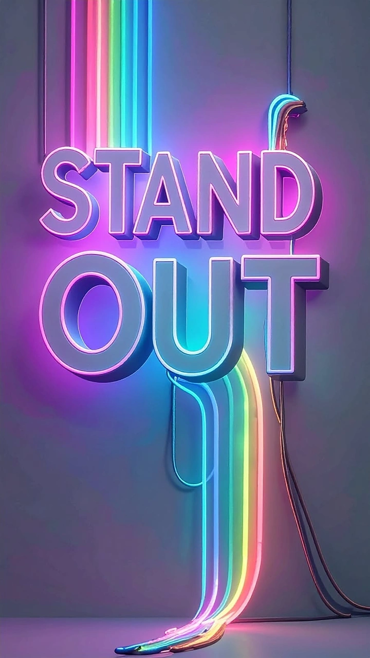 Signage & Sign Makers creative ad: Literal stand-out neon wordplay