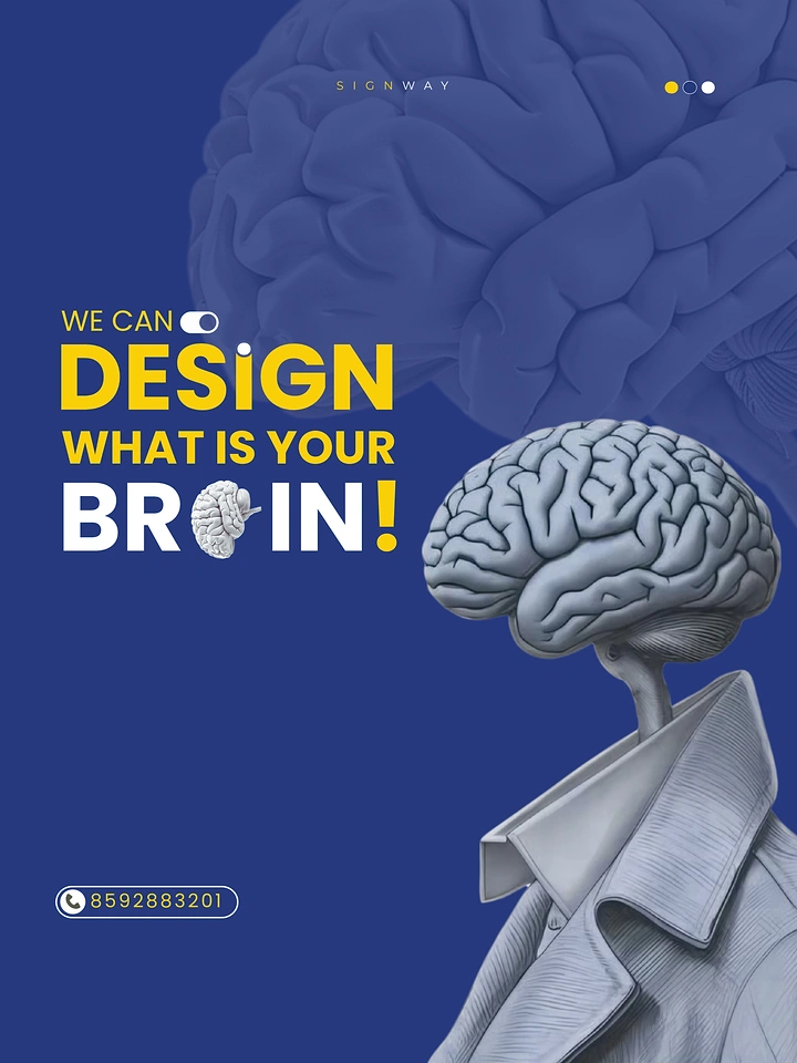 Design & Animation Schools creative ad: Brain visual creates memorable design pun