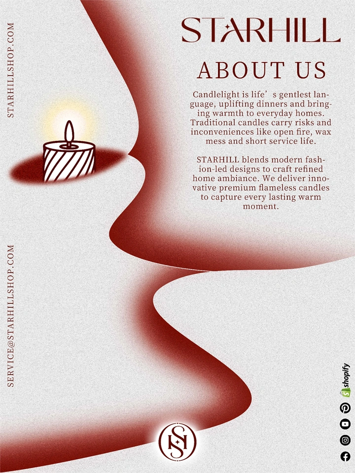 Candles & Home Fragrance creative ad: Red wax flow forms candle silhouette