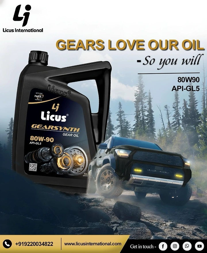 Engine Oil & Lubricants creative ad: Witty gears-love-our-oil product metaphor