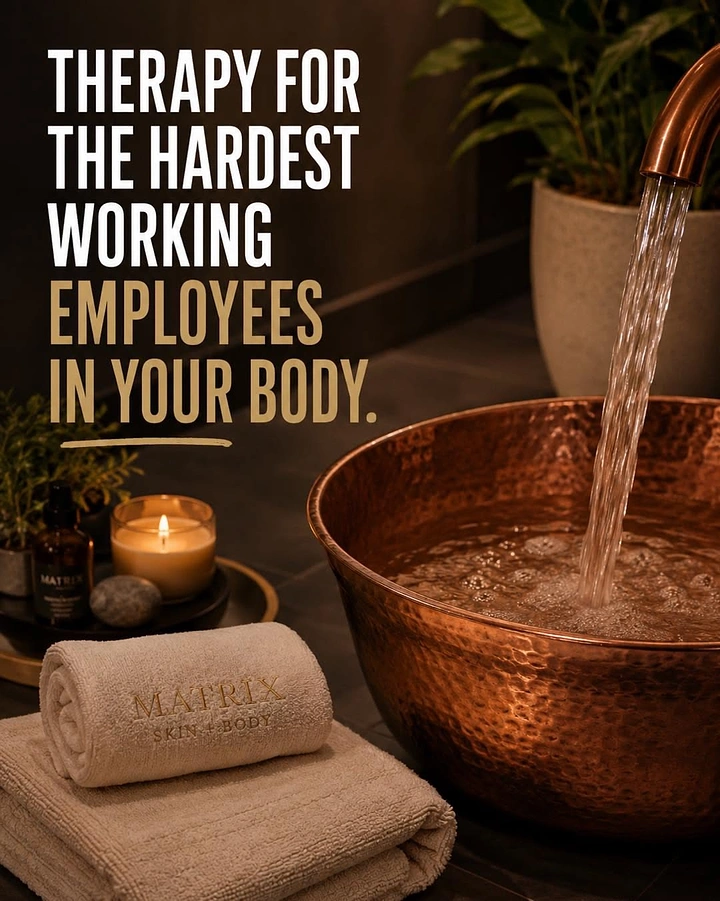 Spa & Massage creative ad: Feet as hardest-working employees copy pun