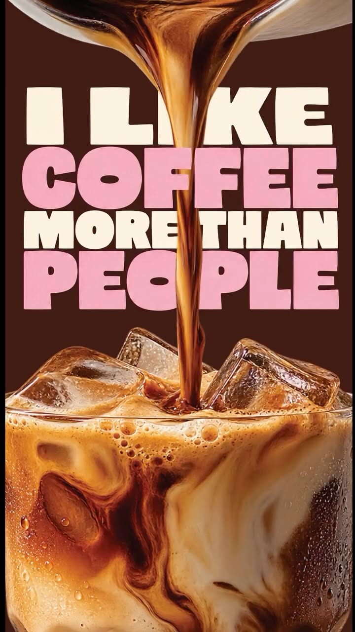 Story: Espresso pouring into iced latte glass