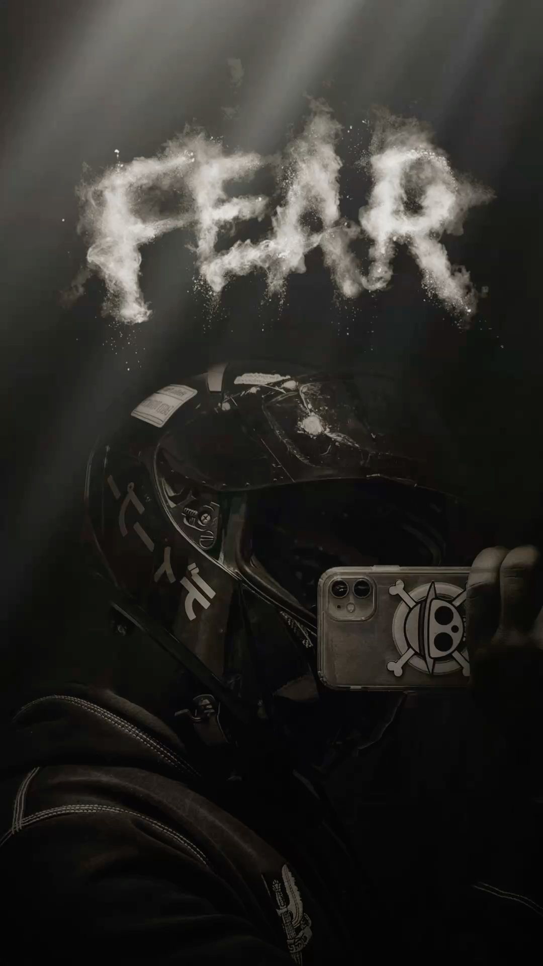 Story: Fear made visible through smoky helmet