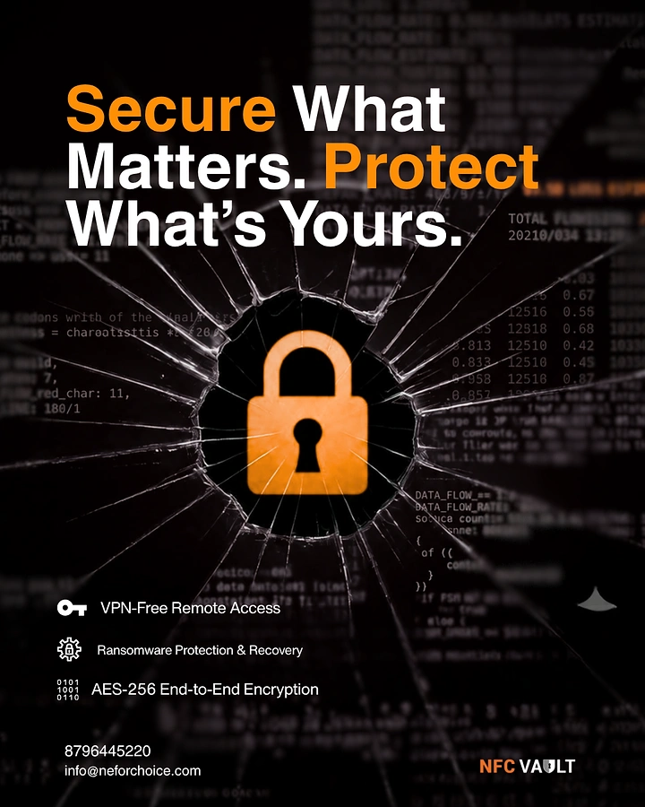 Cybersecurity Companies creative ad: Shattered glass dramatizes security protection